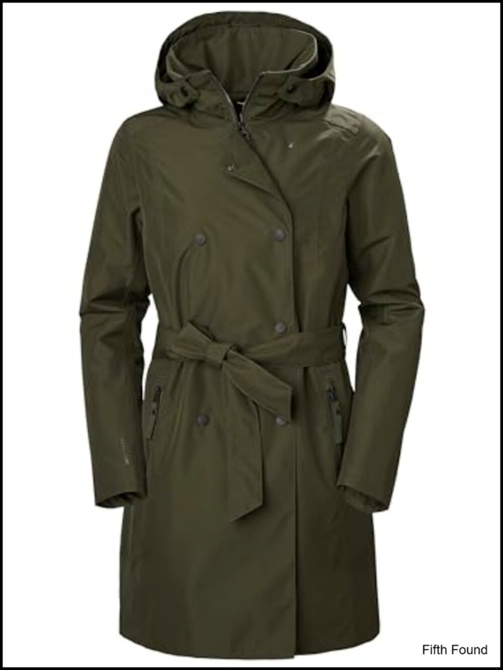 Waterproof Trench Coat Insulated Jacket Hooded Zip
